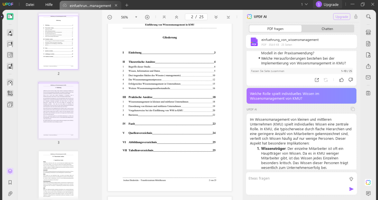 PDF-Analyse mit KI: UPDF AI